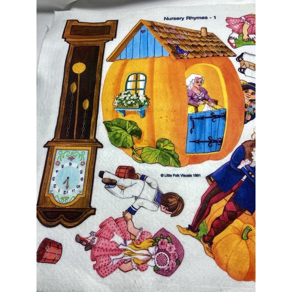 Vintage 90s Little Folks Felt Storyboards‎ x2 – Nursery Rhymes – NEW OLD STOCK